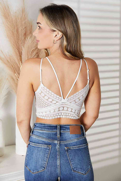 Bralette con detalle de encaje y doble tira Emmy de JadyK